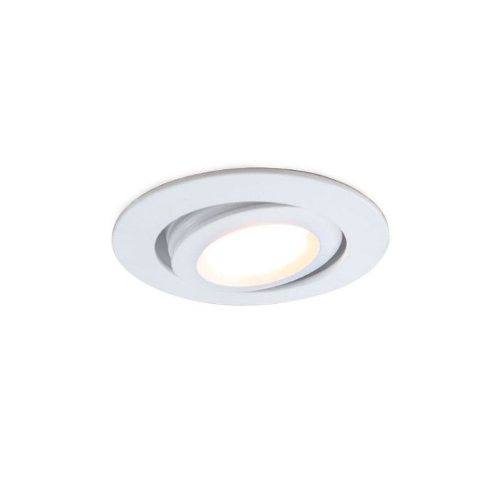 23 kantelbare veranda spots Rona, IP44, met aansluitset en afstandsbediening, wit