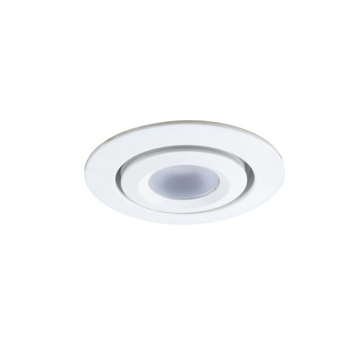 23 kantelbare veranda spots Rona, IP44, met aansluitset en afstandsbediening, wit