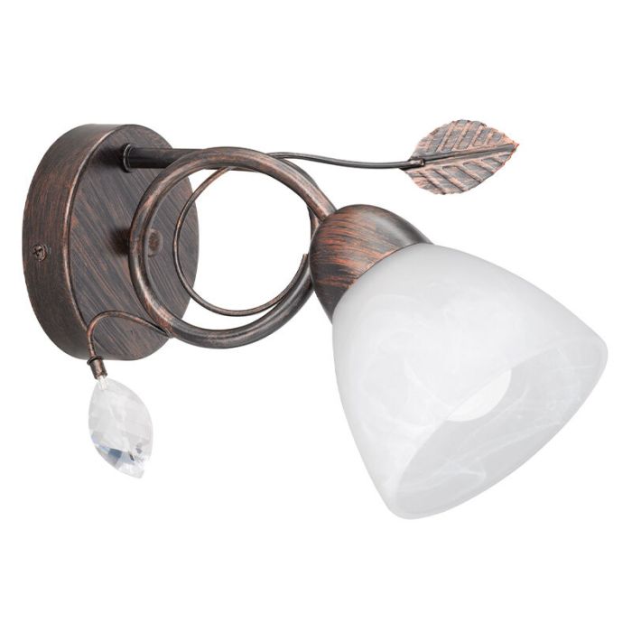 Roestkleurige wandlamp klassiek, Astrid