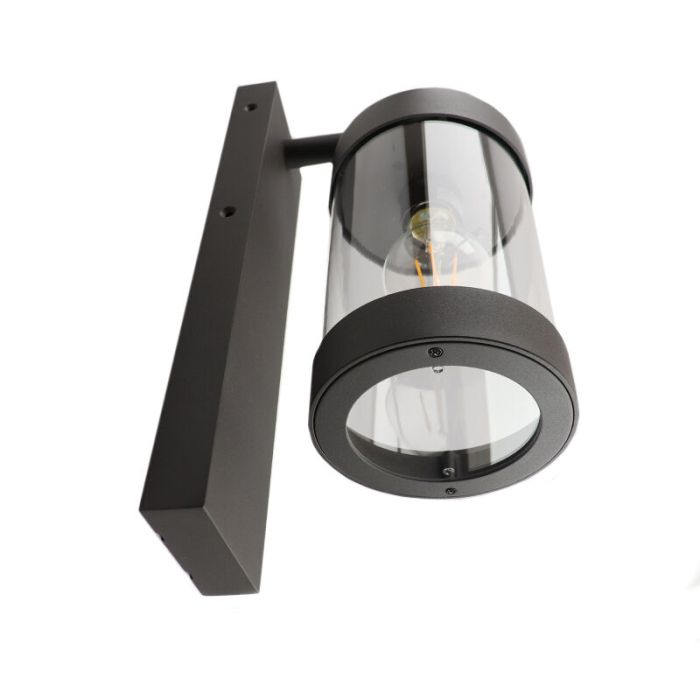 Antraciet schemersensor buitenlamp Sambesi, Modern