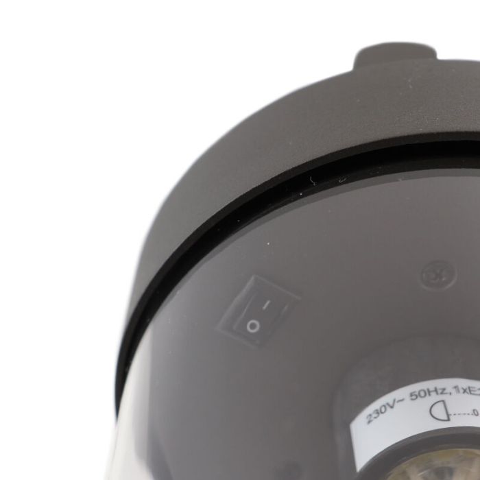 Antraciet schemersensor buitenlamp Sambesi, Modern