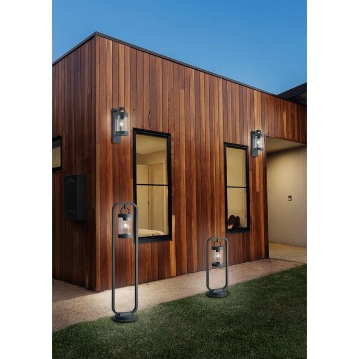 Antraciet schemersensor buitenlamp Sambesi, Modern