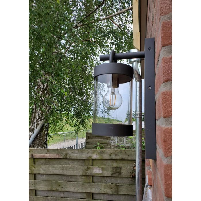 Antraciet schemersensor buitenlamp Sambesi, Modern