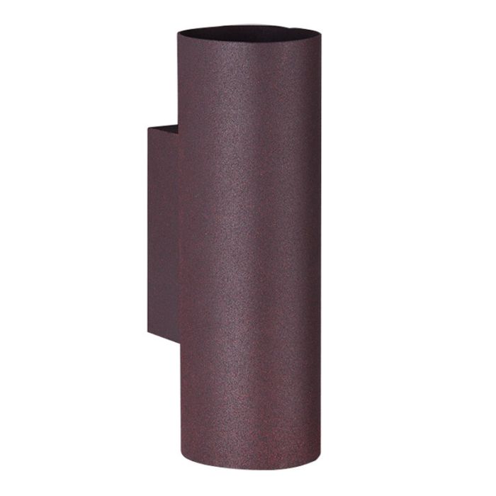 Roestkleurige up down wandlamp modern, Kaso