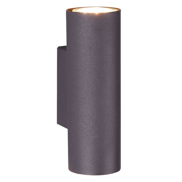 Zwarte up down wandlamp modern, Kaso