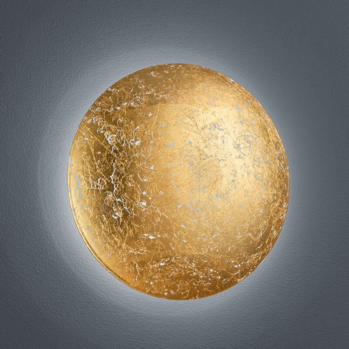 Gouden wandlamp design, Wilke, 8W, 3000K LED
