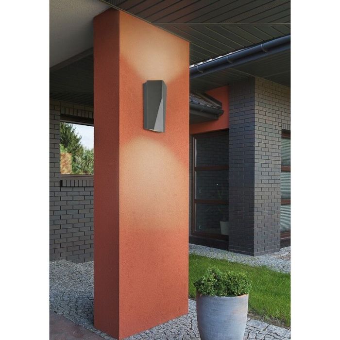 Antraciete buitenlamp design, Sahl, 4,5W, 3000K LED, IP65