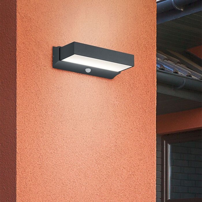 Antraciete buitenlamp modern, Sejet, 11W, 3000K LED, IP54
