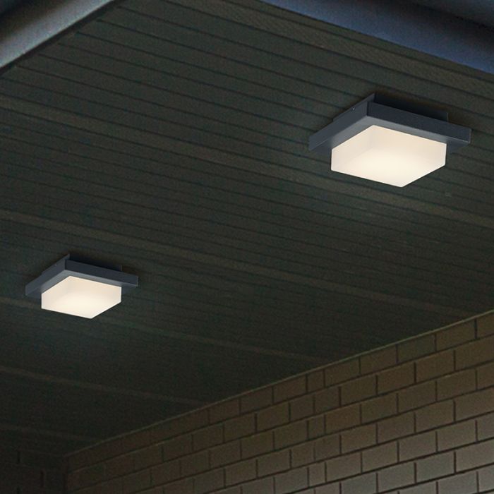 Antraciete buitenlamp aluminium, Bletchley, 3,5W, 3000K LED, IP54