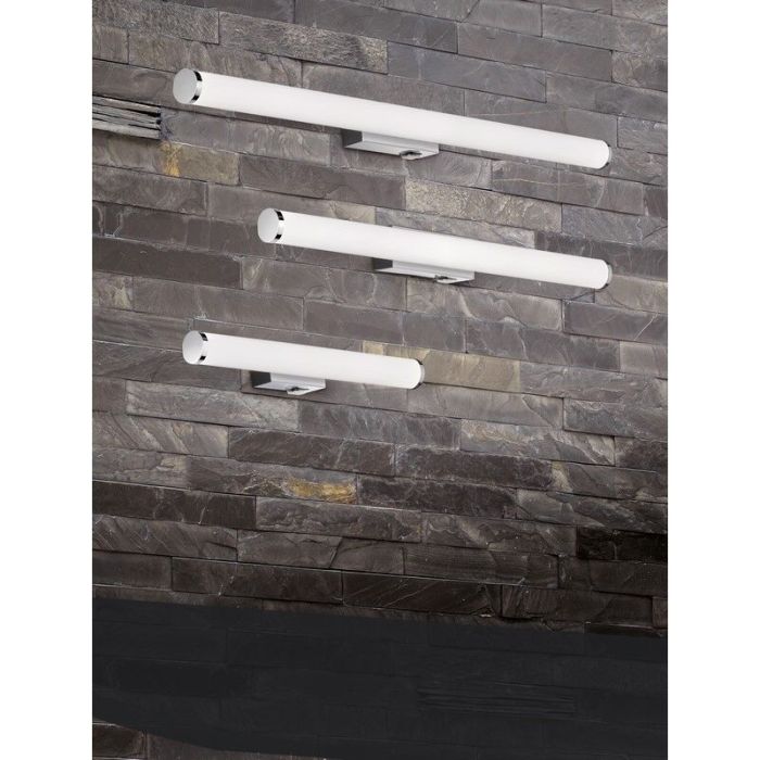Chromen spiegelverlichting modern, Staby, 8,6W, 3000K LED, IP44, met schakelaar
