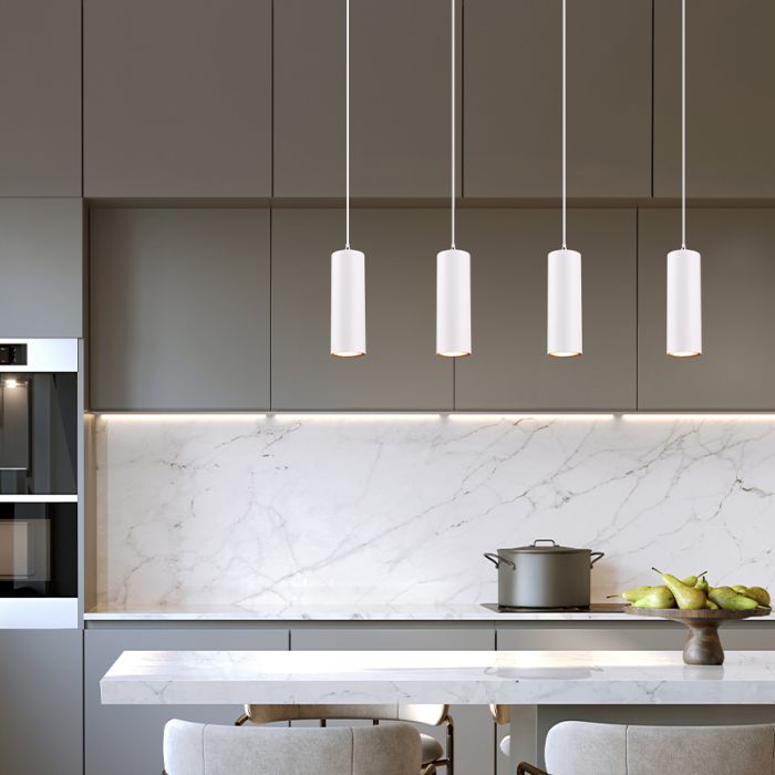 Witte hanglamp modern, Kaso