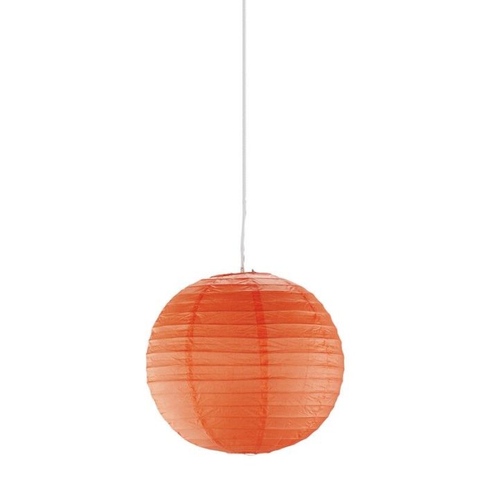 Papieren hanglamp oranje, Louisville