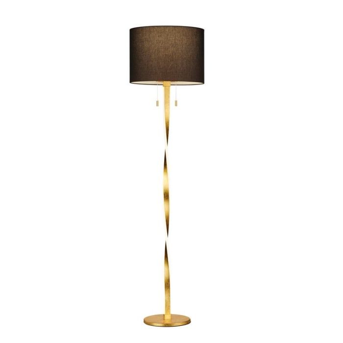 Gouden vloerlamp modern, Ramten, 7W, 3000K LED, met trekschakelaar
