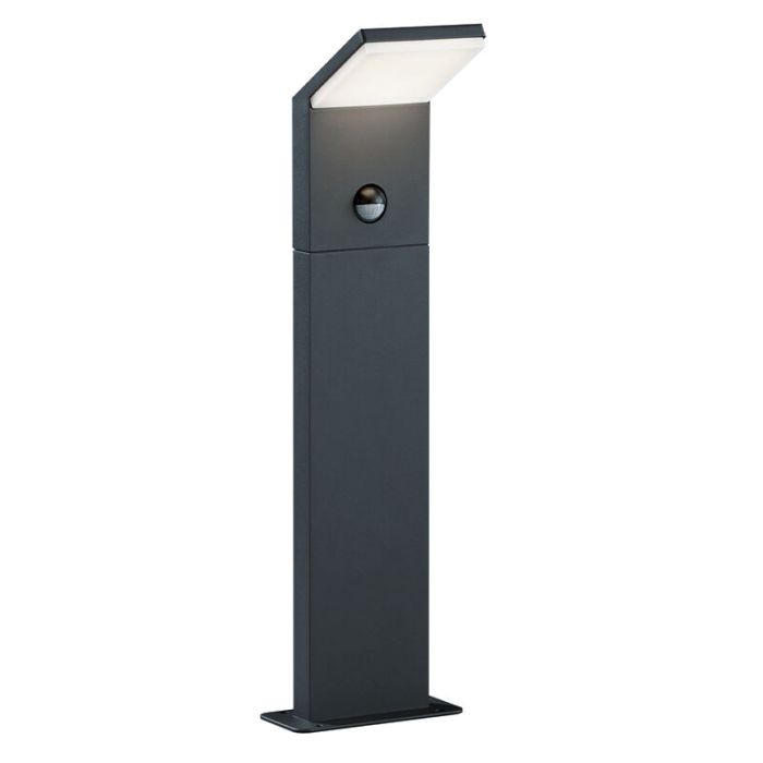 Antraciete staande buitenlamp met bewegingssensor, Solana, 9W, 3000K LED, IP54