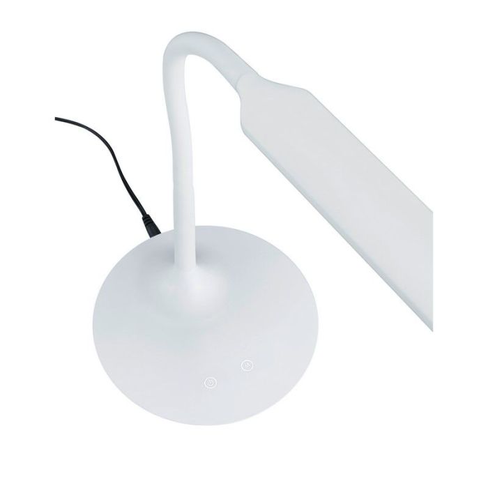 Witte bureaulamp modern, Yanis, 5W, warm tot koud wit verstelbare LED, met schakelaar