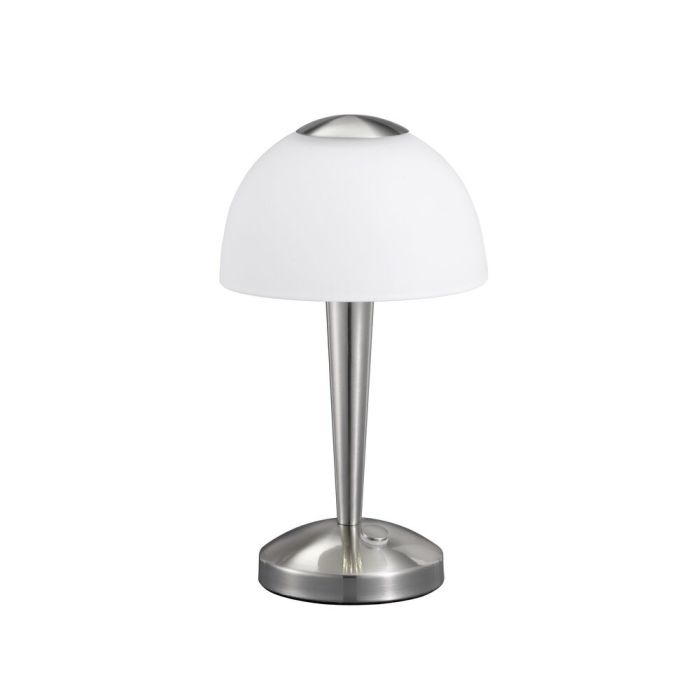 Nikkelen tafellamp klassiek, Daphne, 4W, 3000K LED, met schakelaar