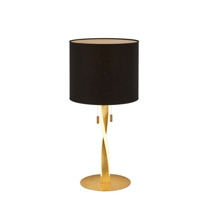 Gouden tafellamp modern, Ramten, 3W, 3000K LED, met trekschakelaar