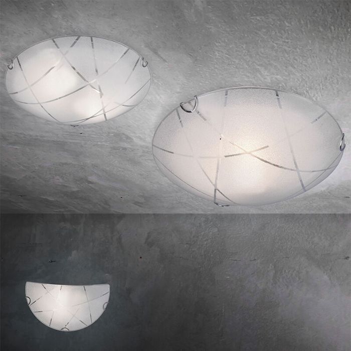 Witte plafonnière modern, Fortes