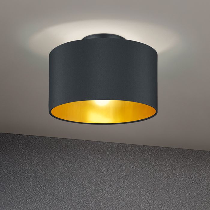 Zwarte plafonnière modern, Jeany