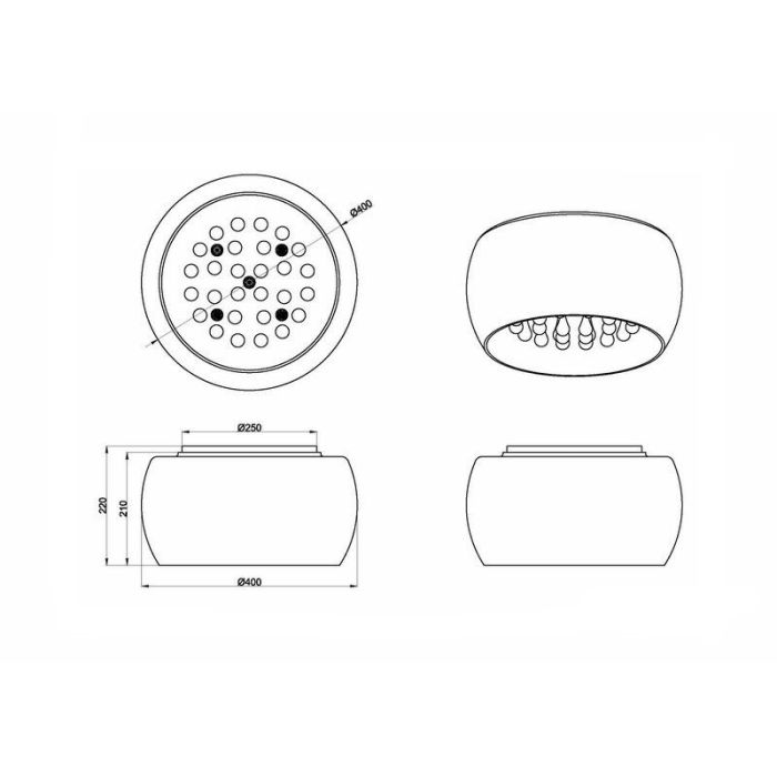 Moderne plafondlamp Capucine, Chroom