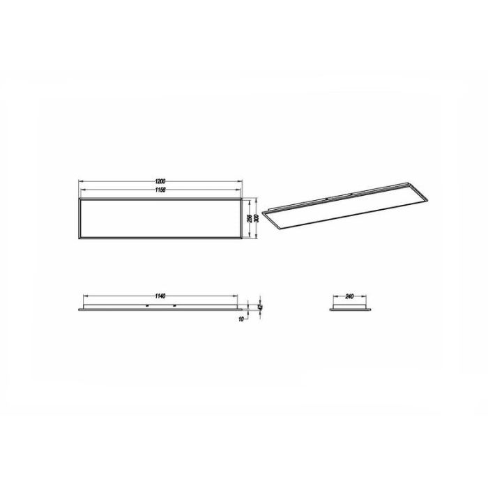 Nikkelen plafonnière modern, Badria, 30W, 3000K LED