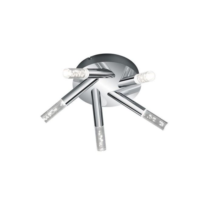 Chromen badkamer plafondlamp design, Delfina, 3,1W, 3000K LED, IP44