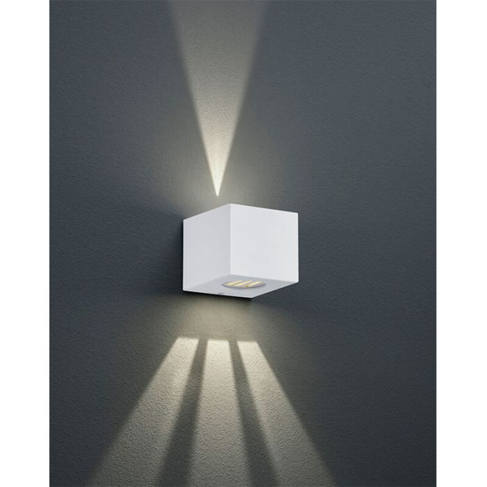 Witte buitenlamp design, Sandby, 2W, 3000K LED, IP44