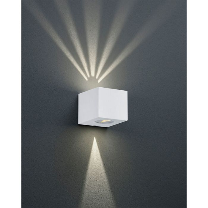 Witte buitenlamp design, Sandby, 2W, 3000K LED, IP44