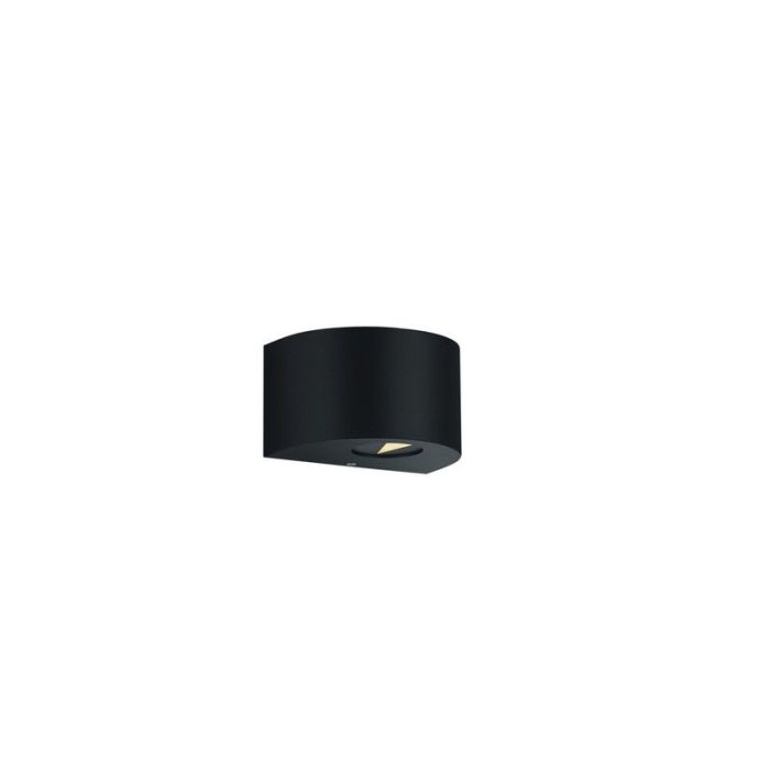 Zwarte buitenlamp design, Sandkas, 2W, 3000K LED, IP44