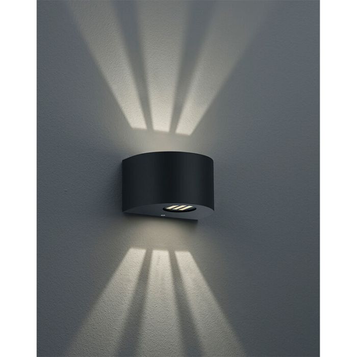 Zwarte buitenlamp design, Sandkas, 2W, 3000K LED, IP44