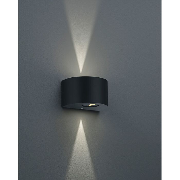 Zwarte buitenlamp design, Sandkas, 2W, 3000K LED, IP44