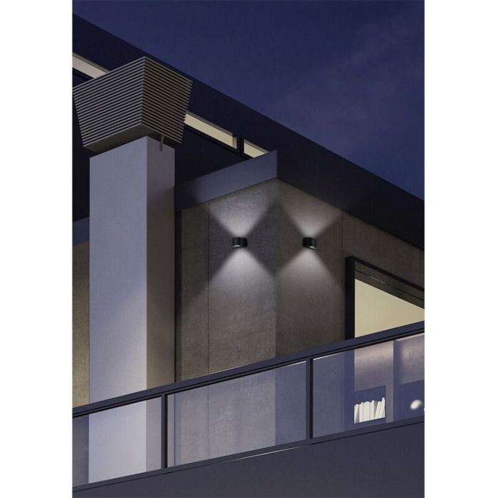 Zwarte buitenlamp design, Sandkas, 2W, 3000K LED, IP44