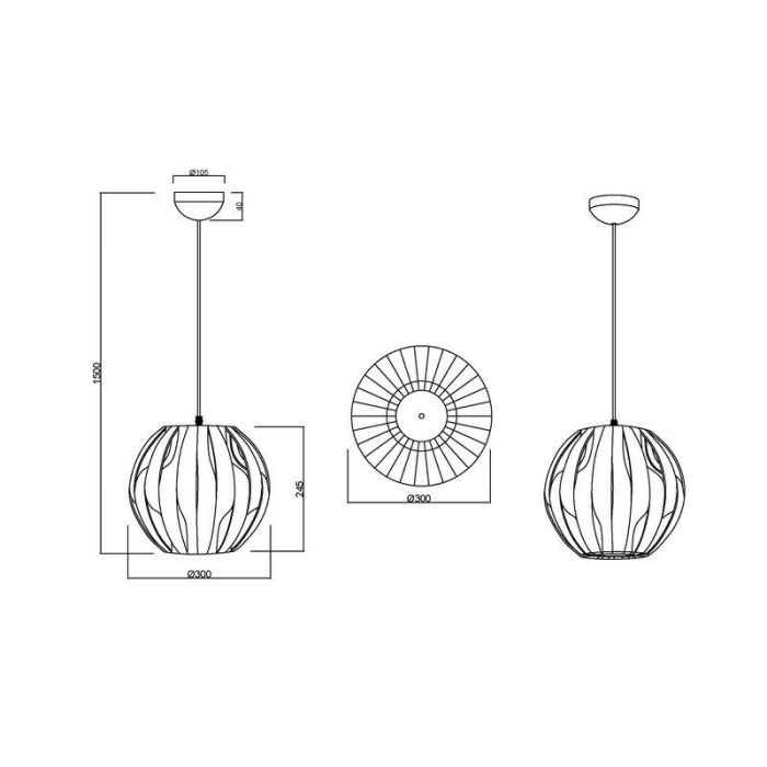 Witte hanglamp modern, Yannay