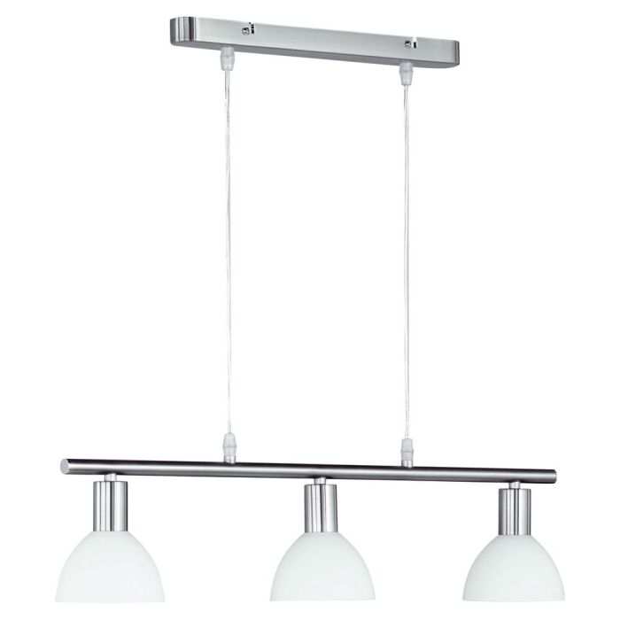 Nikkelen hanglamp glas, Babette