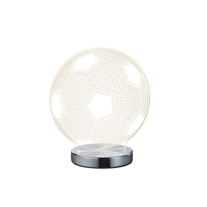 Chromen tafellamp design, Berit, 7W, warm tot koud wit verstelbare LED, met schakelaar