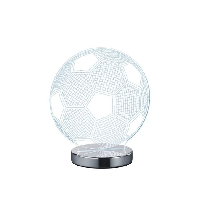 Chromen tafellamp design, Berit, 7W, warm tot koud wit verstelbare LED, met schakelaar