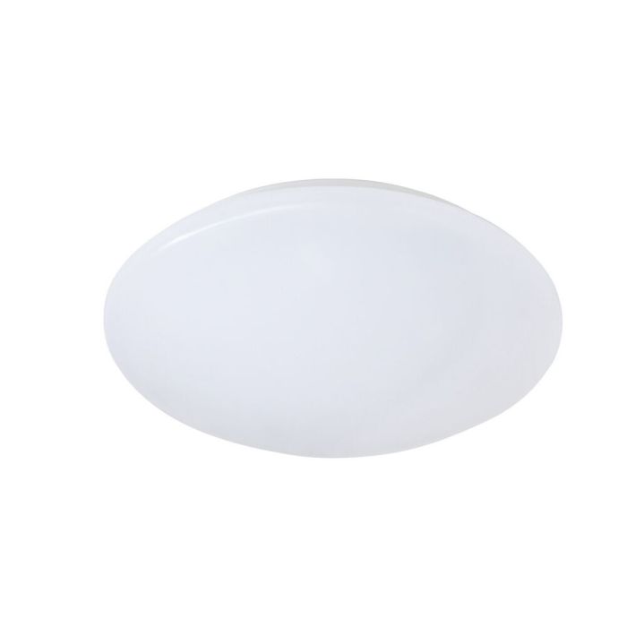 Witte plafonnière kunststof, Vanysia, 12W, 3000K LED, IP44
