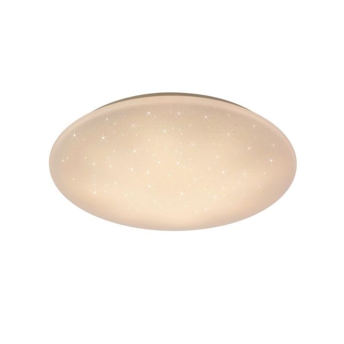 Witte plafonnière modern, Gilleleje, 27W, warm tot koud wit verstelbare LED, met afstandsbediening
