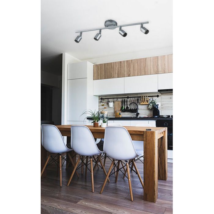 Zilveren plafondspot modern, Belal