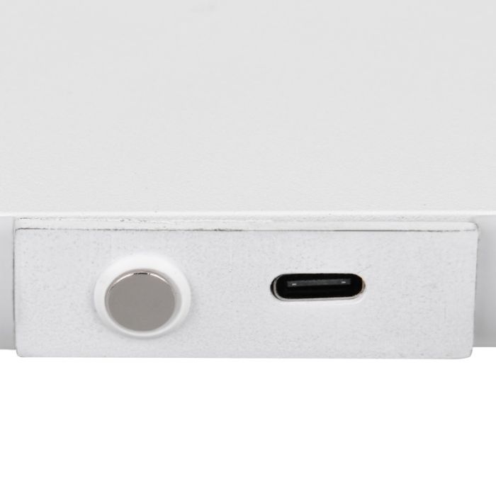 Witte up down wandlamp modern, Zwier, 3W, warm tot koud wit verstelbare LED, met schakelaar