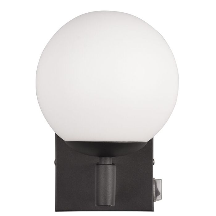 Zwarte badkamer wandlamp modern, Eray, IP44
