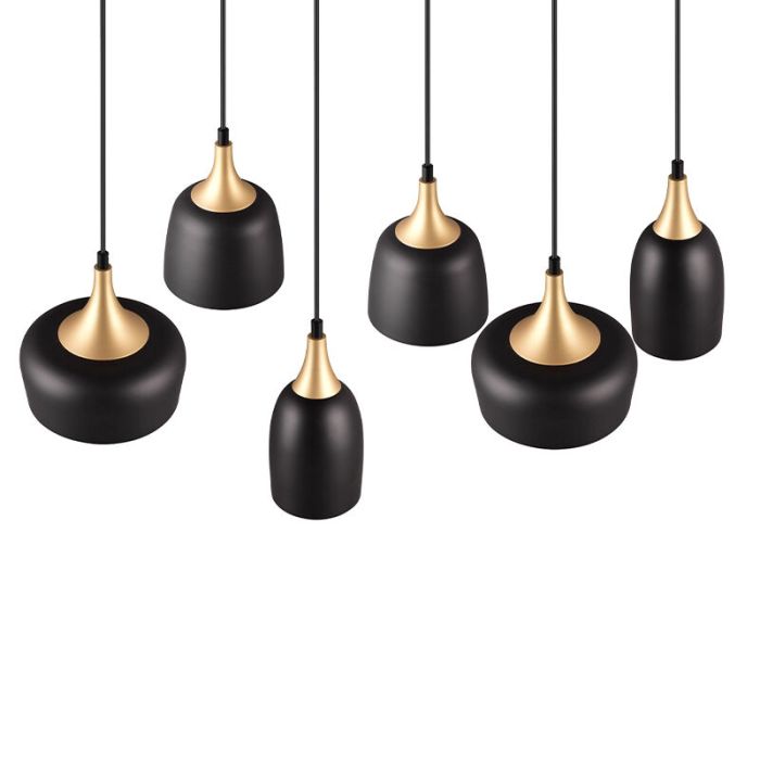 Zwarte hanglamp modern, Declan
