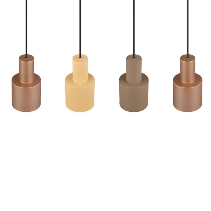 Taupe hanglamp modern, Amila