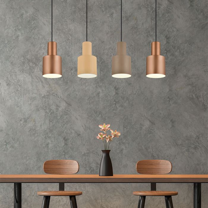 Taupe hanglamp modern, Amila