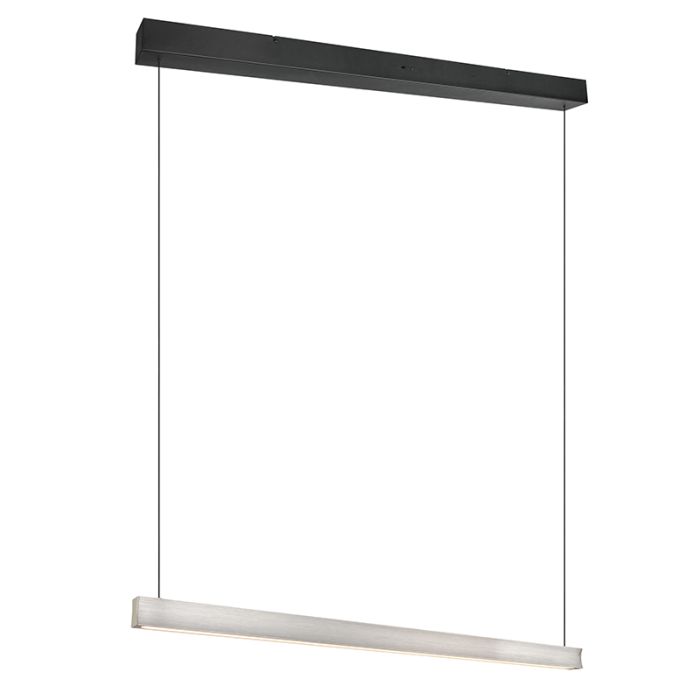 Nikkelen hanglamp modern, Wishal, 29W, white switch LED, 3-staps dimbaar