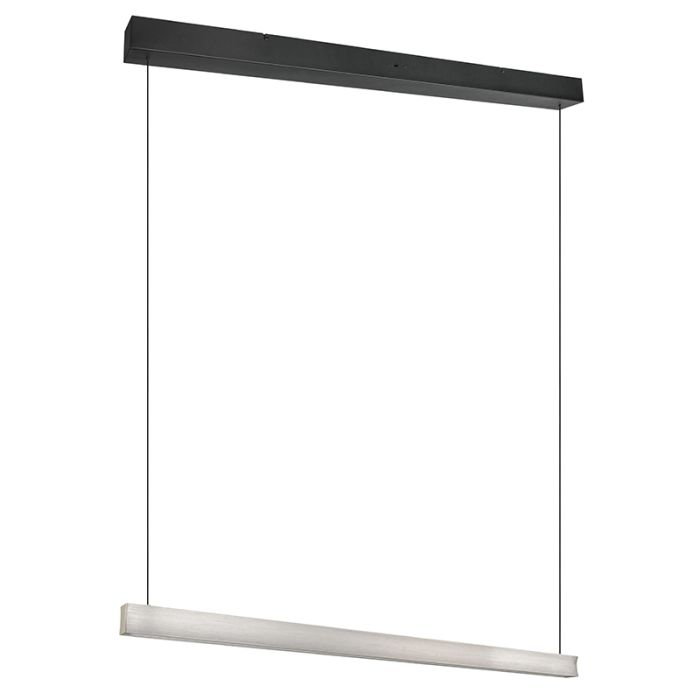 Nikkelen hanglamp modern, Wishal, 29W, white switch LED, 3-staps dimbaar