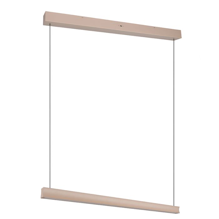 Beige hanglamp modern, Wishal, 29W, white switch LED, 3-staps dimbaar