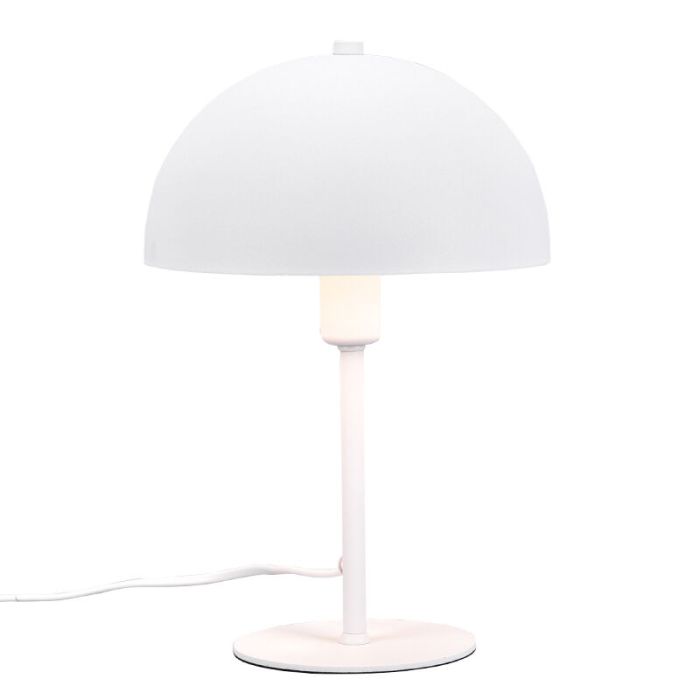 Witte tafellamp modern, Fransisca, met schakelaar