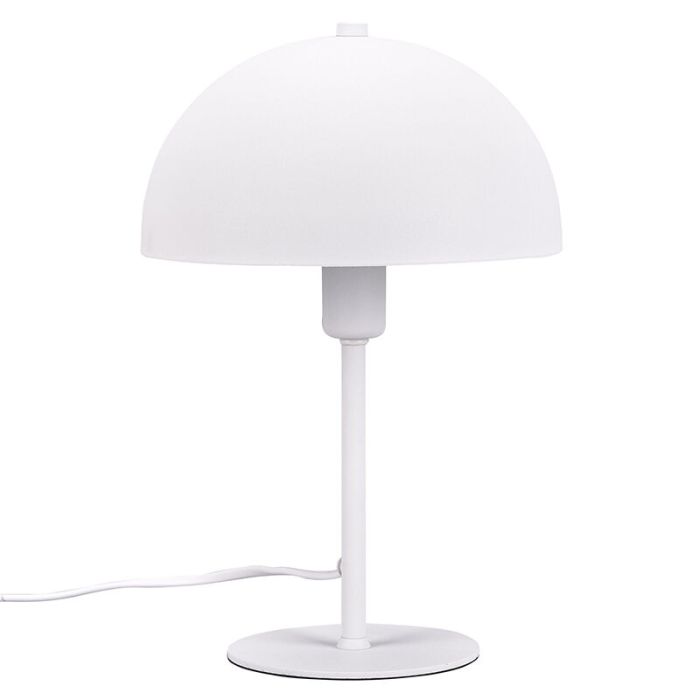 Witte tafellamp modern, Fransisca, met schakelaar
