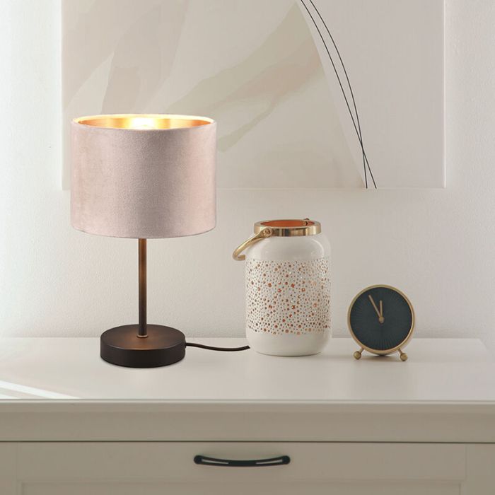 Beige tafellamp modern, Ercan